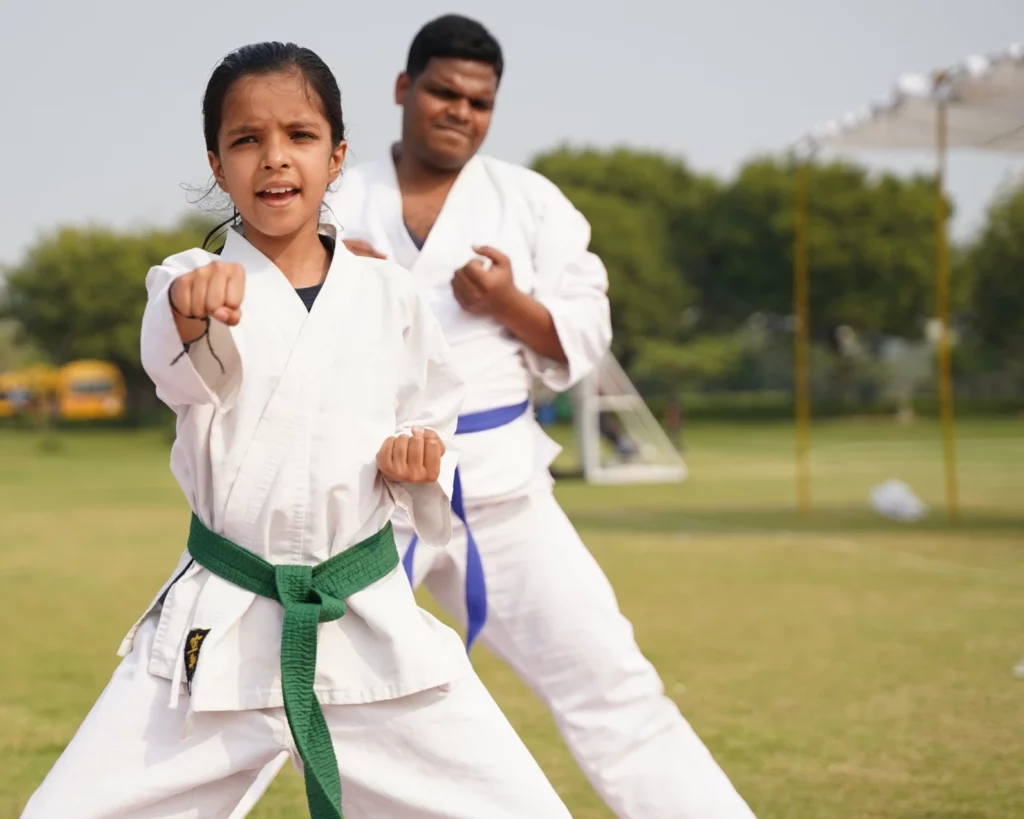 kids self-defense lesson